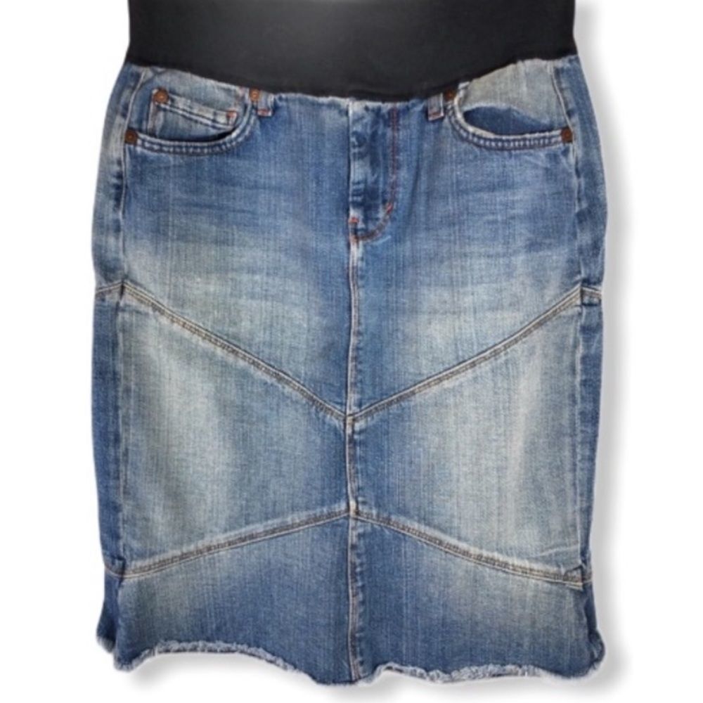 Pea In The Pod 7 For All Mankind Repurposed Skirt